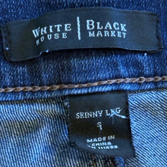 White House Black Market Women’s Skinny Leg Jeans Size S Small - Picture 2 of 4